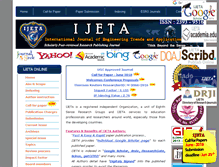 Tablet Screenshot of ijetajournal.org